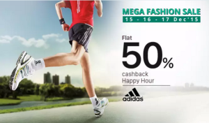 paytm mega fashion sale flat 50 cashback on adidas