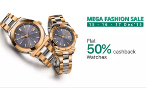 paytm mega fashion sale on watches