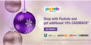 pockets get 10% cashback on shopping festive offer