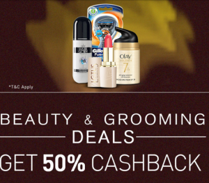 snapdeal beauty and grooming deals 50 cashback