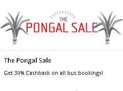 Abhibus (The Pongal Sale) - Get 30% Cash Back on all Bus Booking