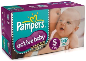 Amazon- Buy Pampers Active Baby Small Size Diapers (46 Count)
