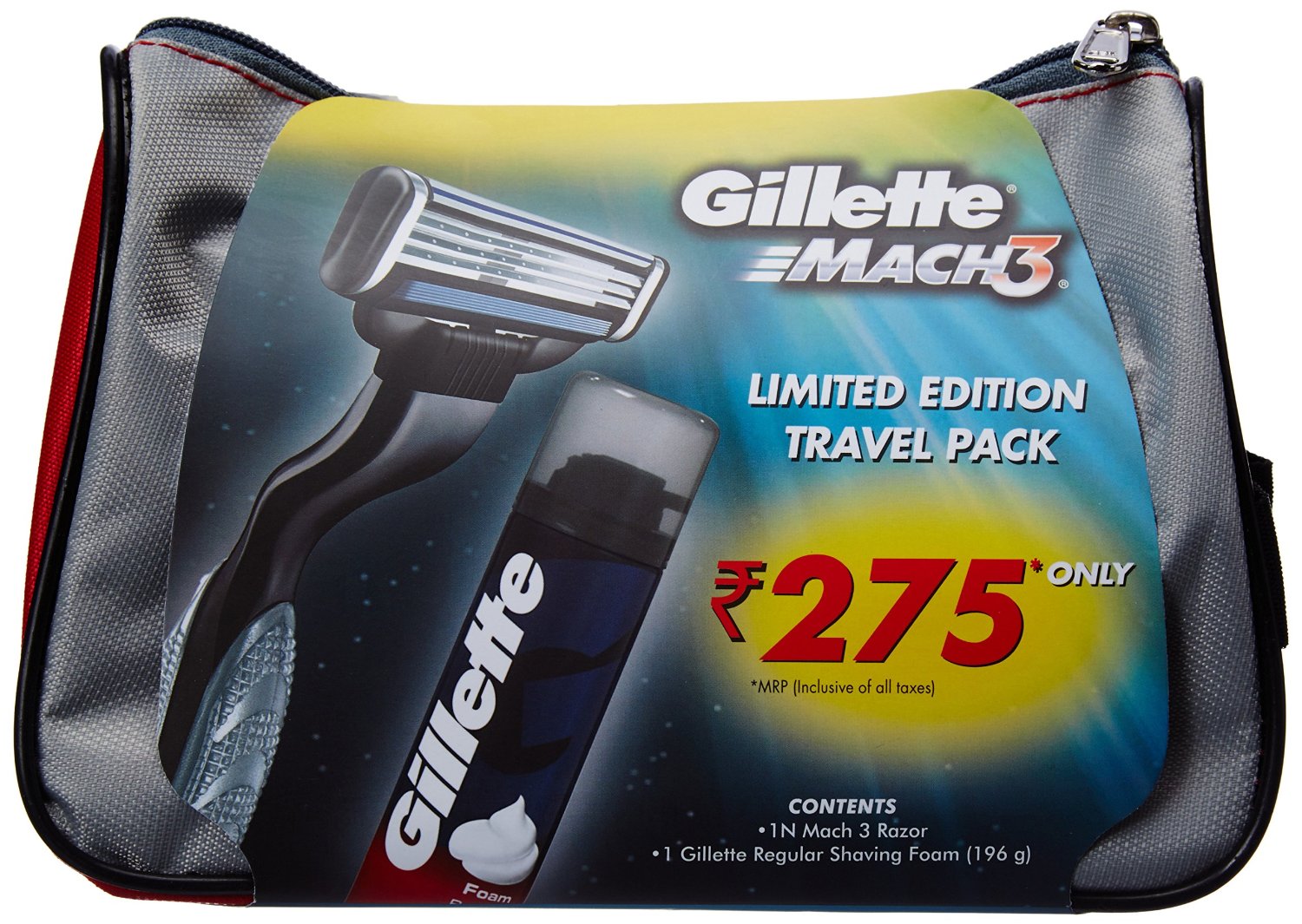 Amazon Gillette Mach 3 Gift Pack (Travel Pouch)