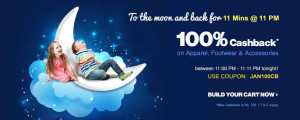 Firstcry 11 Mins at 11 PM – Get 100% Cashback on Apparel, Footwear & Fashion