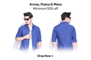 Flipkart Buy branded Men's Clothing at upto 70 off