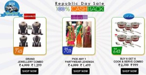 Homeshop18- Get 100% cashback at this Republic Day