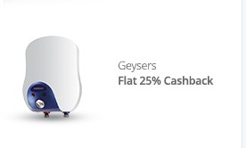 Paytm Buy Geysers at 25 cb