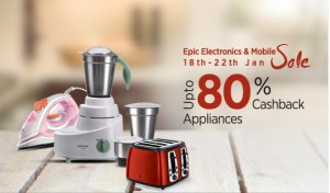 Paytm Buy Kitchen appliances at 80 cb