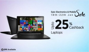 Paytm Buy laptops at upto 25 cb