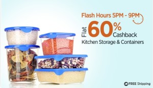 Paytm Flash Sale buy kitchen containers 60 cb