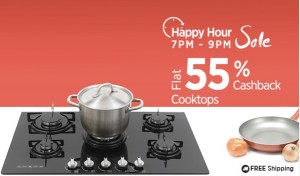 Paytm Happy Hour sale Gas cooktops at 55 cb