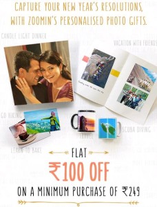 Zoomin- Get Rs.100 off on purchase of Rs.249 and above