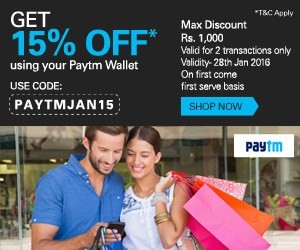 ebay paytm wallet 15 off max Rs 1000