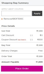 Abof Get Rs 300 off on Rs 995 or more