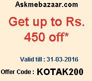 Askmebazaar- Get upto Rs 450 Off on Purchasing of Rs 1000