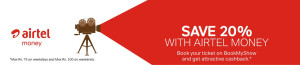 Bookmyshow- Get flat 20 cashback on booking Movie tickets via Airtel Money