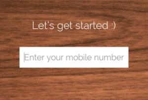 CCD app sign up enter your mobile number
