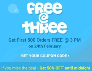 Firstcry Free @ Three– Get First 500 orders worth Rs.1000 Absolutely free