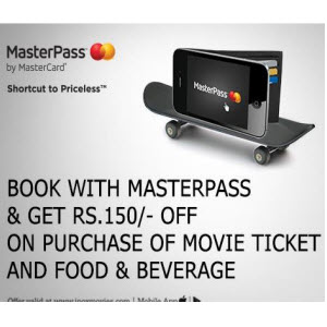 Inox Movies get Rs 150 off via Master pass