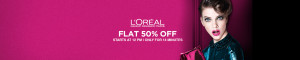 Snapdeal Get flat 50 off on L'Oreal paris products