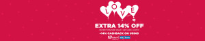 Jabong- Get flat 70 off on over 10k Styles + Extra 14 off + Extra 14 cashback