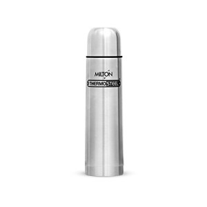 Milton Thermosteel With Plain Lid, 1000 ml(EC-TMS-FIS-0047_STEEL) Rs 499 only amazon