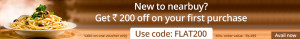 Nearbuy- Get flat Rs 200 off on purchasing worth Rs 499 or more (New users)