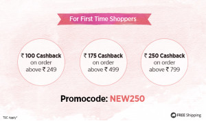 Paytm- Get upto Rs 250 cashback on your First purchase (New users)