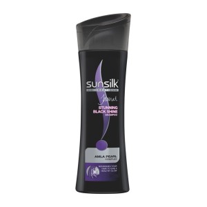 Sunsilk Stunning Black Shine Shampoo, 340ml Rs 105 only amazon