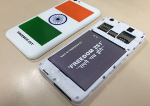 freedom251 mobile phone picture back and front look