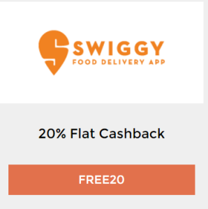 swiggy freecharge go shopping fest 20 cashback + 20 cashback