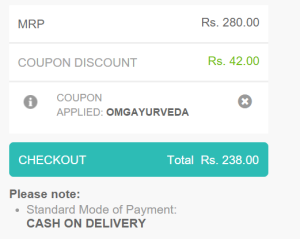 1mg 15% off on dabur and patanjali products