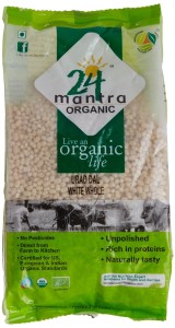 Amazon- 24 Mantra Organic Urad Dal White Whole (500g)