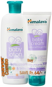 Amazon- Himalaya Baby Lotion (200ml) and Cream (100g) Combo