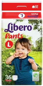 Amazon- Libero Large Size Diaper Pants (36 Counts)