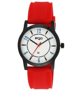 Amazon- Maxima Ego Analog White Dial Men's Watch