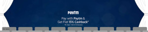 Bookmyshow- Get flat 15 cashback on first time payment via Paytm wallet