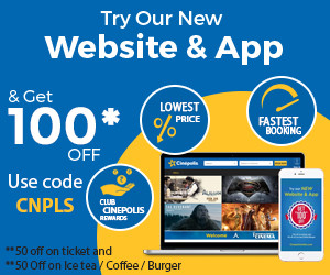 Cinepolis get upto Rs 100 off on your tickets & foods
