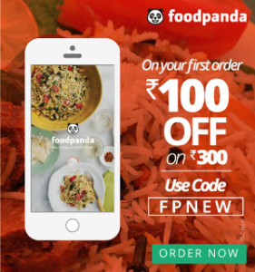 Foodpanda- Get flat Rs 100 off on Rs 300 Extra 35 cb via Paytm