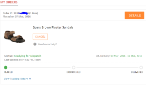 Sparx Brown Floater Sandals Rs 332 only snapdeal