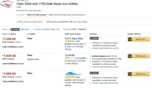 Amazon- Oster 5804-449 Steam Iron1