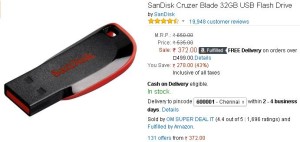 Amazon- Buy SanDisk Cruzer Blade 32GB USB Flash Drive1