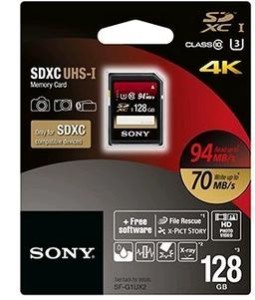 Amazon- Buy Sony 128GB Class 10 UHS-1 SDXC Memory Card