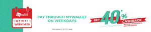 Bookmyshow- Get flat 40 cashback on paying via My Wallet