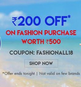 Firstcry- Get Flat Rs.200 off on Fashion purchase worth Rs 500 or More