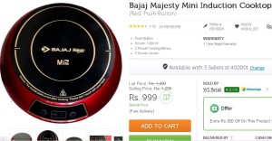 Flipkart- Bajaj Majesty Mini Induction Cooktop1