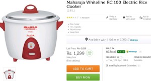 Flipkart- Buy Maharaja Whiteline RC 100 Electric Rice Cooker1