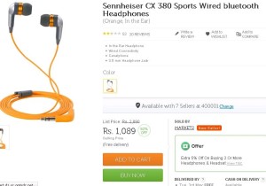 Flipkart- Buy Sennheiser CX 380 Sports Wired bluetooth Headphone1