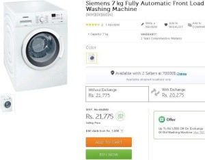 Flipkart- Buy Siemens 7 kg Fully Automatic Front Load Washing Machine1