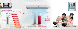 LG BSA18IBE Inverter V Split AC (1.5 Ton, Warm Grey) monsoon comfort